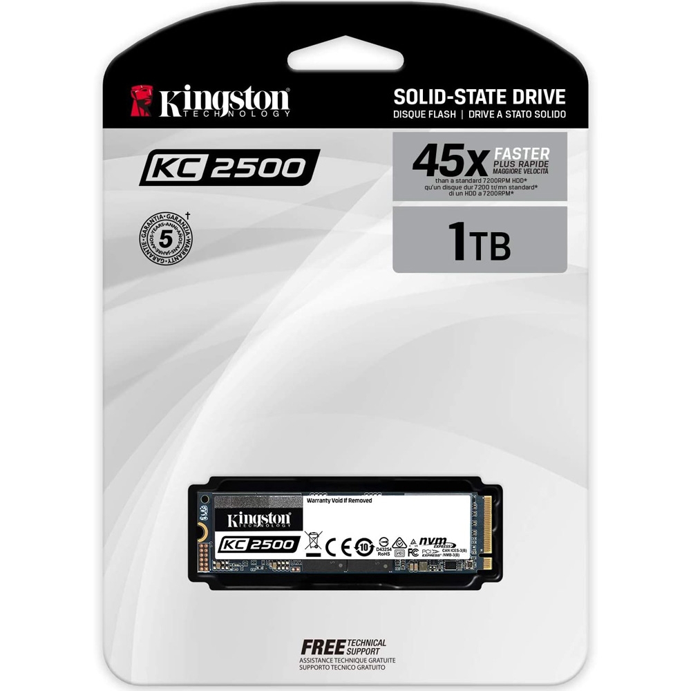 SSD Kingston KC2500 M.2 PCIe Gen3 x4 NVMe 1TB SKC2500M8/1000G