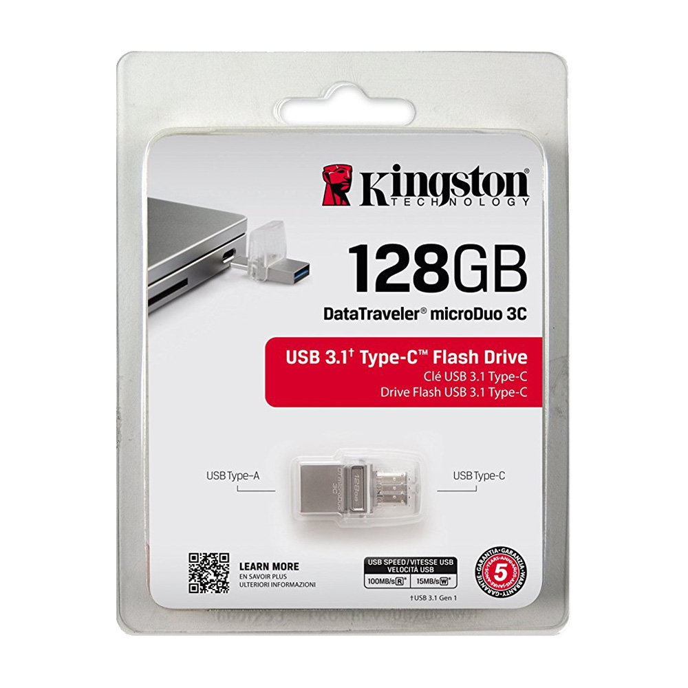 USB 3.1 OTG Kingston MicroDuo 3C 128GB DTDUO3C/128GB