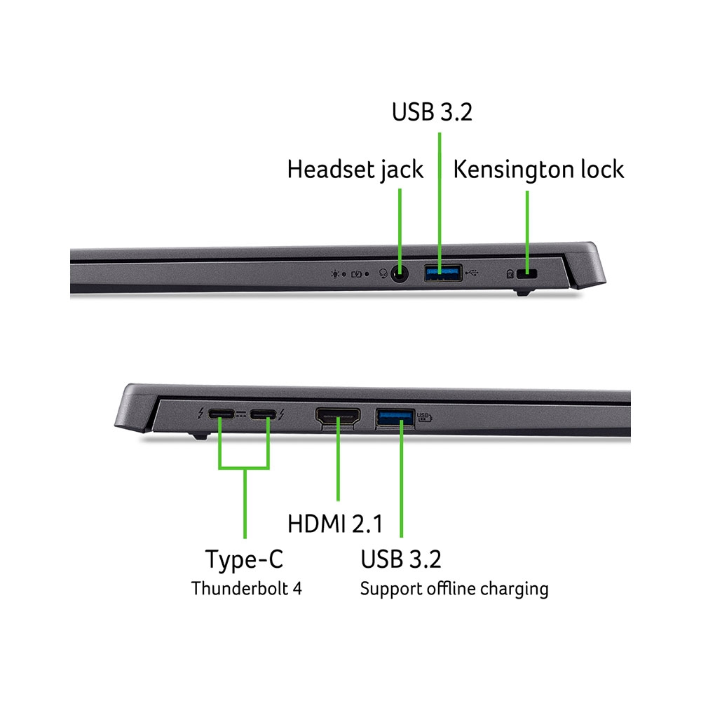 Laptop Acer Aspire 16 AI A16-71M-59L5 NX.J4YSV.001 (Ultra 5 125H, Intel Arc Graphics, Ram 16GB LPDDR5x, SSD 512GB, 16 Inch IPS FHD+ 60Hz, Win 11/Office HS 24)