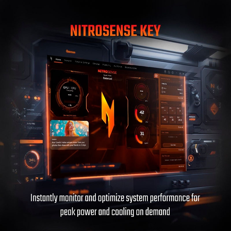 Laptop Acer Nitro V 15 ProPanel ANV15-52-59RR NH.QZ9SV.005 (Core 5 210H, RTX 5050 8GB, RAM 16GB DDR4, SSD 512GB, 15.6 Inch IPS FHD 180Hz 100%sRGB)