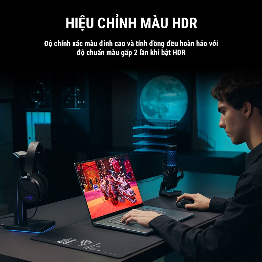 Laptop ASUS ROG Zephyrus G16 GU606AW-TB121W (Ultra 9 386H, RTX 5080 16GB, RAM 32GB LPDDR5X, SSD 1TB, 16 Inch OLED 2.5K 100% DCI-P3, Win 11 Home)