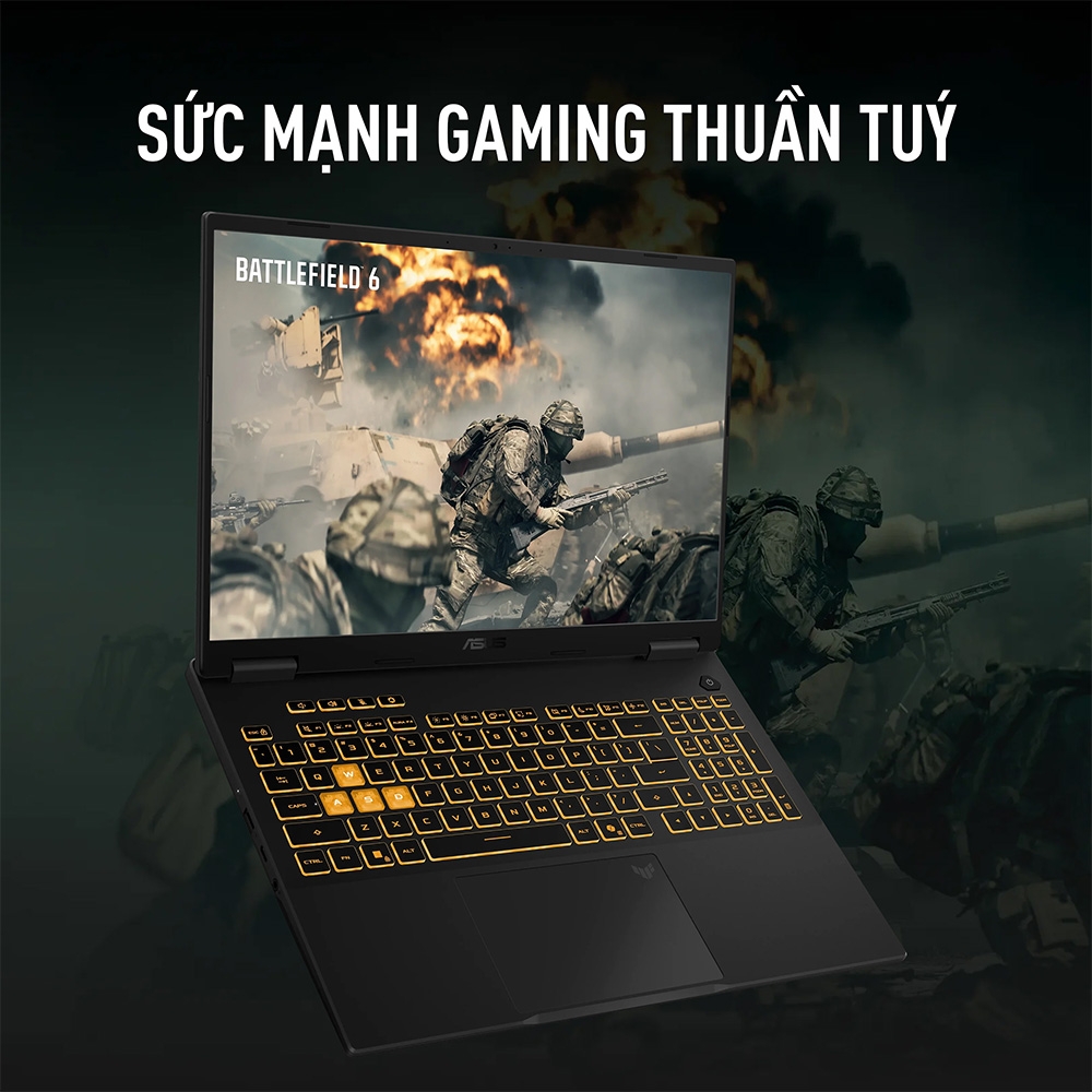 Laptop ASUS TUF Gaming 16 FX610JM-TU004W (i7-14650HX, RTX 5060 8GB, RAM 16GB DDR5, SSD 512GB, 16 Inch IPS FHD+ 144Hz 100% sRGB, Win 11 Home)