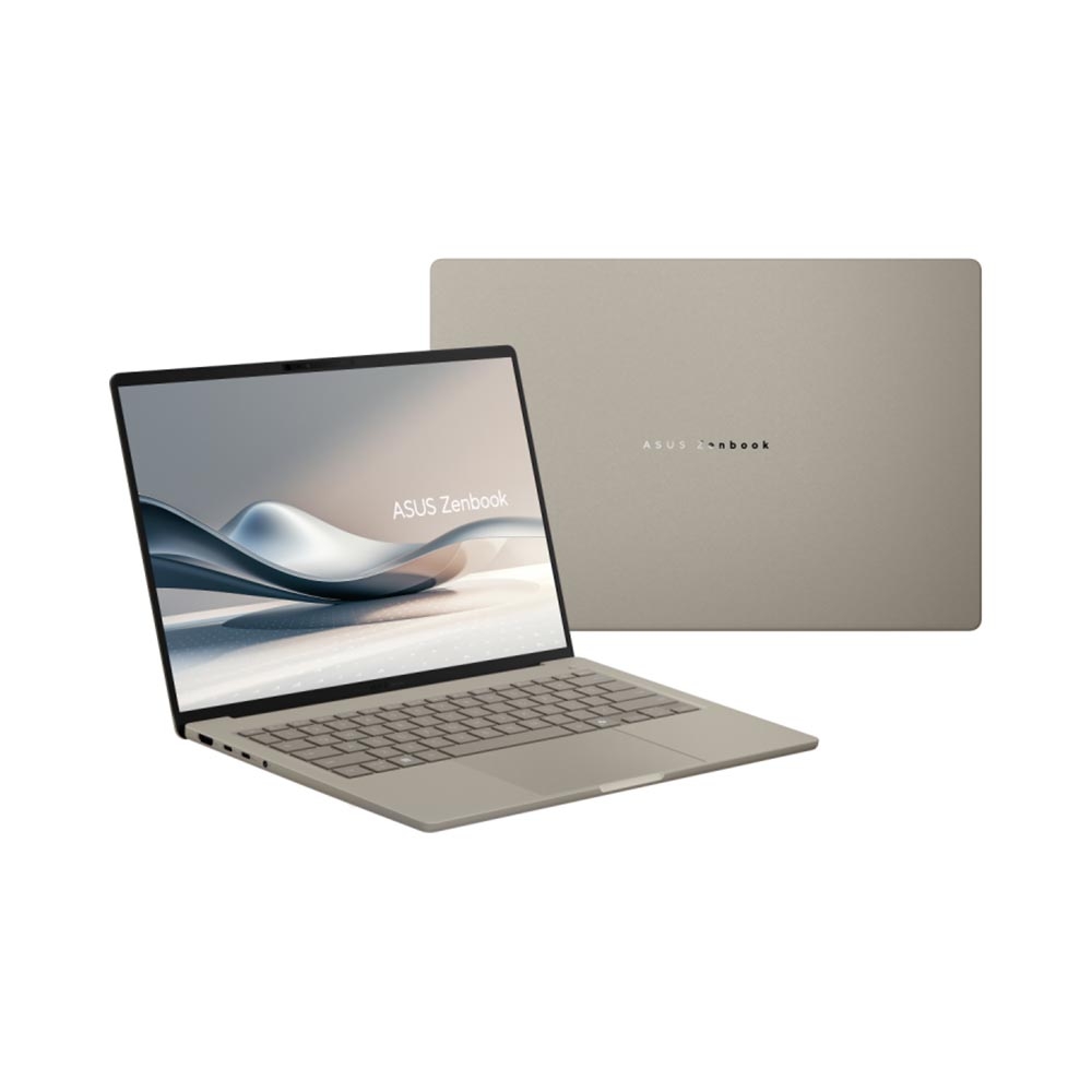 Laptop Asus Zenbook A14 UX3407QA-QD299WS (Snapdragon X X1 26 100, Qualcomm Adreno, Ram 16GB LPDDR5X, SSD 512GB, 14 Inch OLED FHD+ 60Hz)