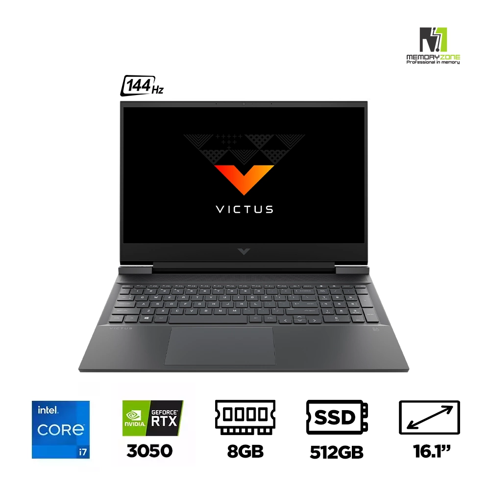 Laptop Gaming HP VICTUS 16-d0199TX 4R0U1PA (i7-11800H, RTX 3050 4GB, Ram 8GB DDR4, SSD 512GB + 32GB 3D Xpoint, 16.1 Inch IPS 144Hz FHD)