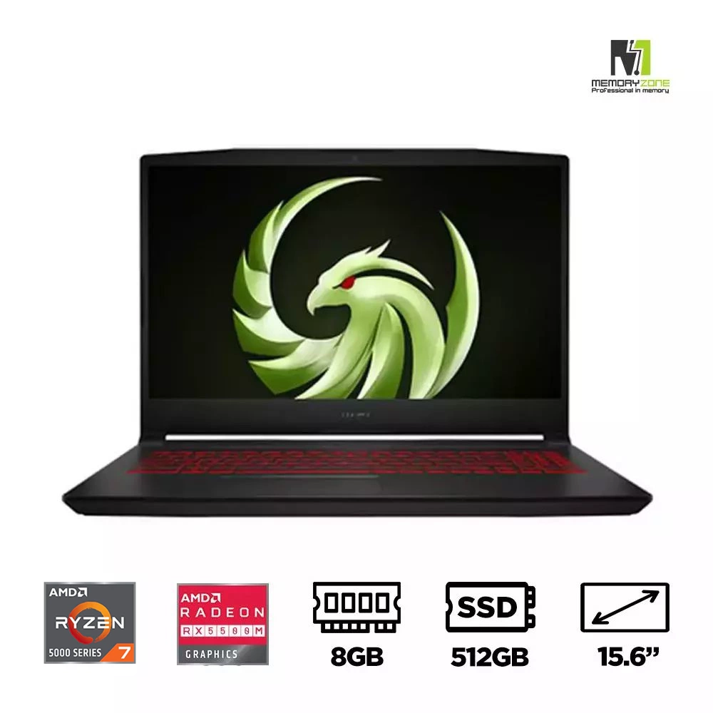 Laptop Gaming MSI Bravo 15 B5DD-275VN (Ryzen 7 5800H, Radeon RX 5500M 4GB, Ram 8GB, SSD 512GB, 15.6 Inch IPS FHD)