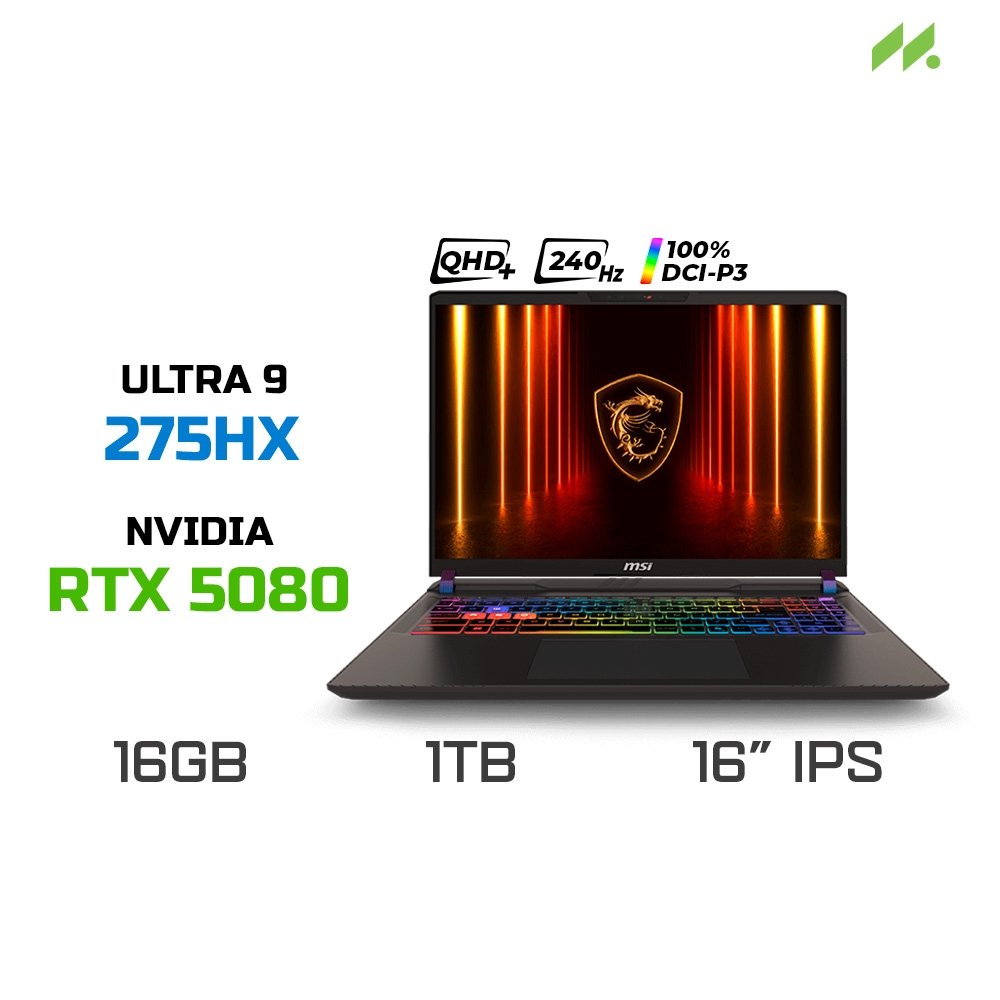 Laptop Gaming MSI Vector 16 HX AI A2XWIG-062VN (Ultra 9 275HX, RTX 5080 ...