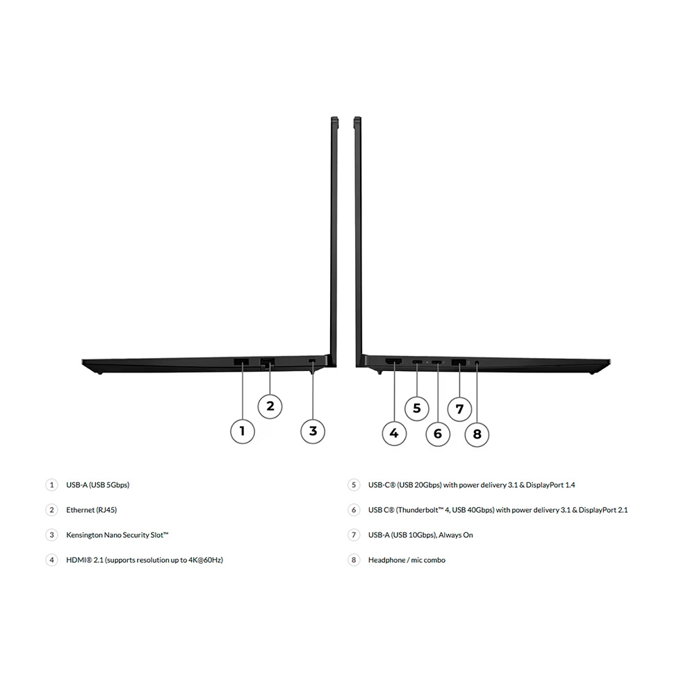 Laptop Lenovo ThinkPad E14 Gen 7 21SYS33P00 (Ultra 7 255H, Intel Arc Graphics, RAM 32GB, SSD 512GB, 14 Inch IPS 2.8K 120Hz, Window 11 Home)