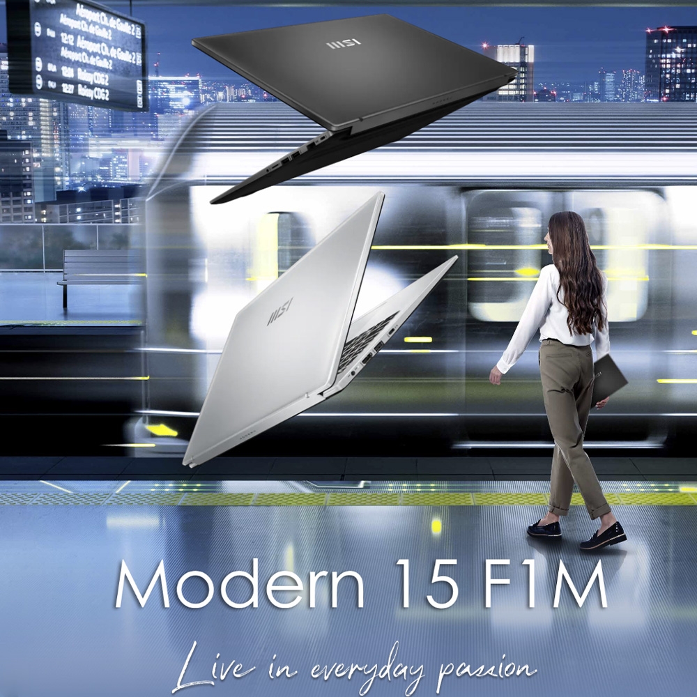 Laptop MSI Modern 15 F1MG-1264VN (Core 5 120U, Intel Graphics, RAM 16GB DDR4, SSD 512GB, 15.6 Inch IPS FHD 60Hz, Win 11 Home)