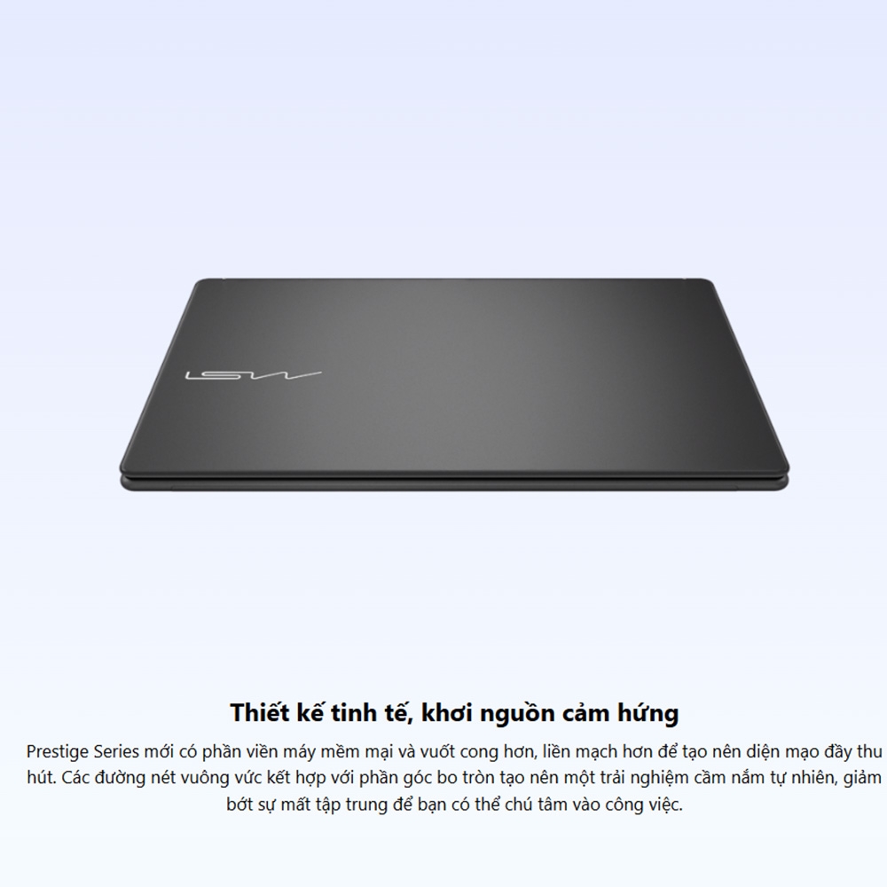Laptop MSI Prestige 14 AI+ D3MG-022VN (Ultra 7 355, Intel Arc Graphics, RAM 32GB LPDDR5x, SSD 1TB, 14 Inch OLED FHD+ 120%sRGB, Win 11 Home)