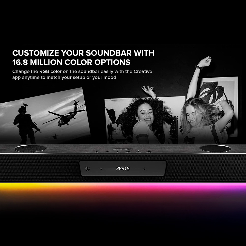 Loa vi tính Creative Sound Blaster Katana V2 RGB Black Bluetooth Super X-Fi 252W (RMS)