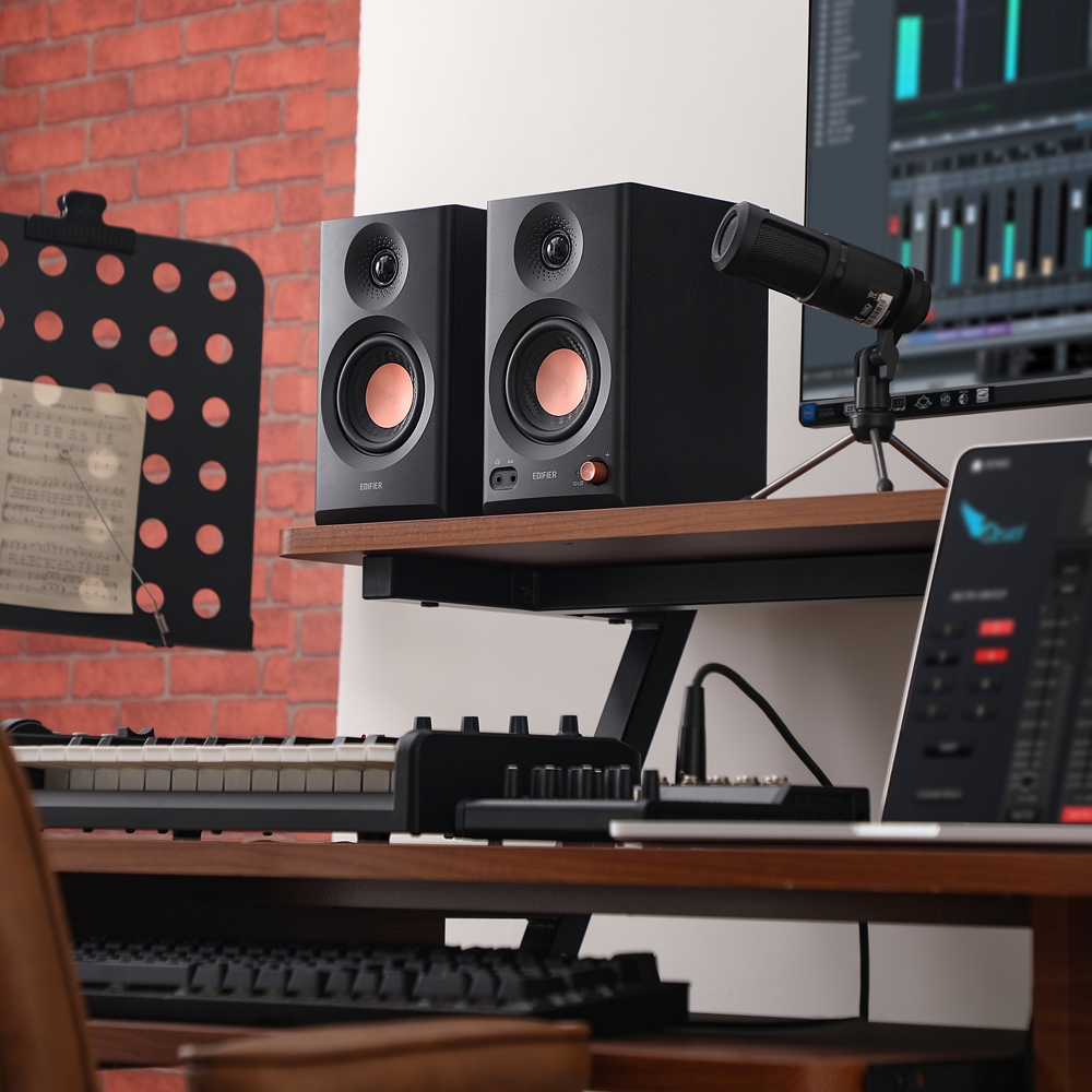 Loa vi tính Edifier MR3 Black Bluetooth Hi-Res Audio 18W x2 (RMS)
