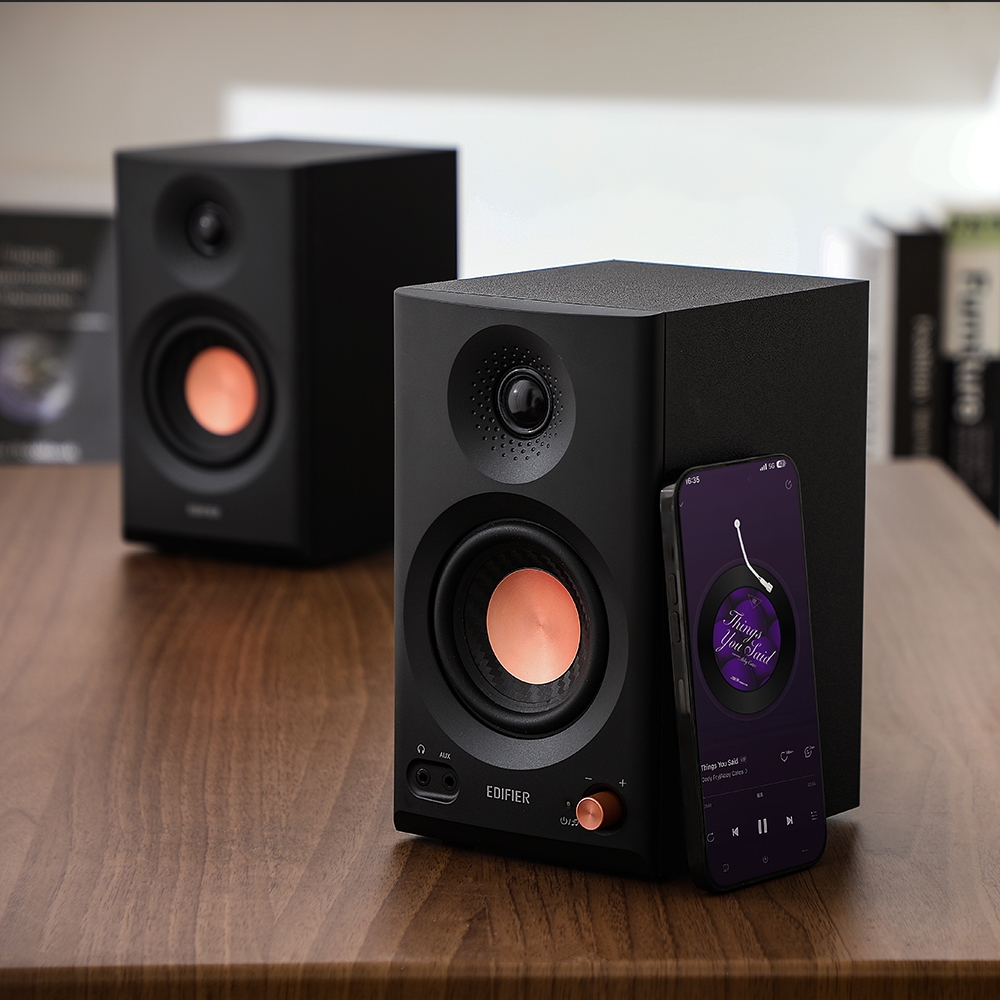 Loa vi tính Edifier MR3 Black Bluetooth Hi-Res Audio 18W x2 (RMS)