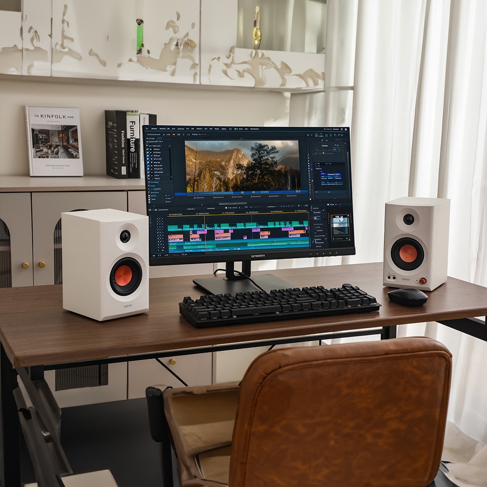 Loa vi tính Edifier MR3 White Bluetooth Hi-Res Audio 18W x2 (RMS)