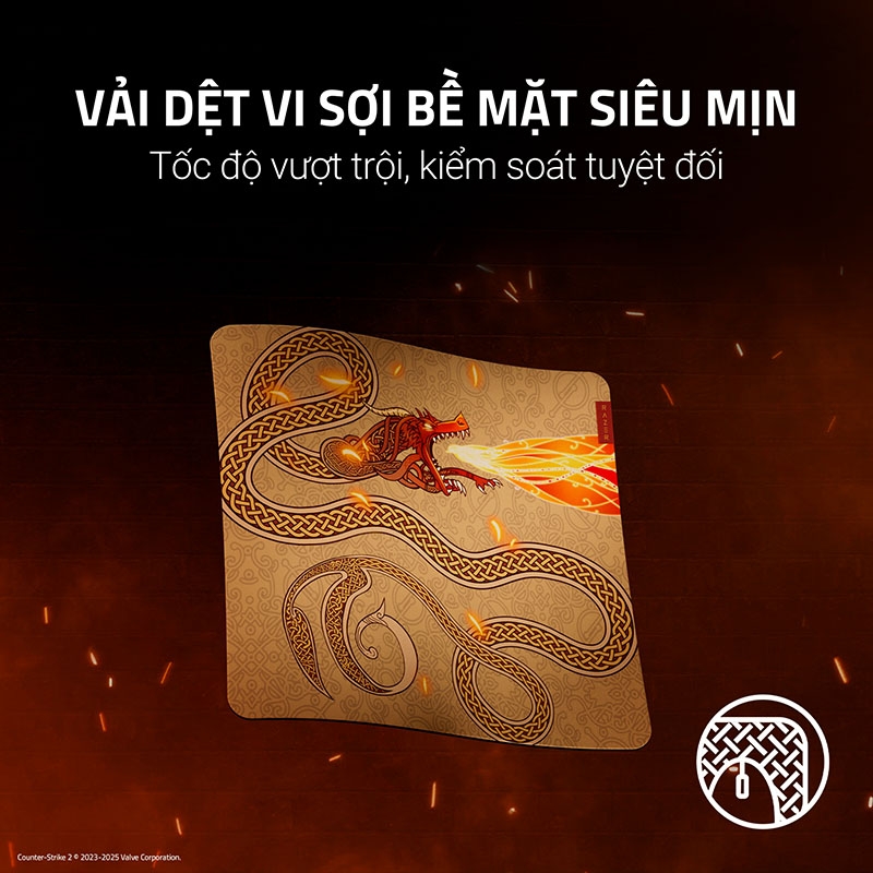 Lót chuột Razer Gigantus V2 Large CS2 Counter-Strike 2 Edition RZ02-03333300-R3M1