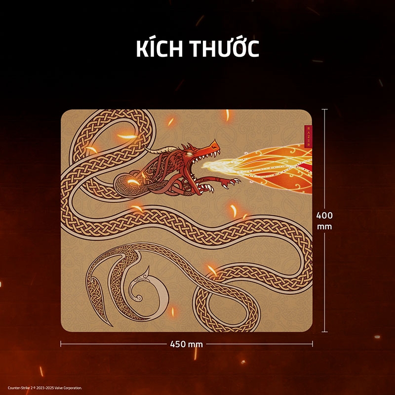 Lót chuột Razer Gigantus V2 Large CS2 Counter-Strike 2 Edition RZ02-03333300-R3M1