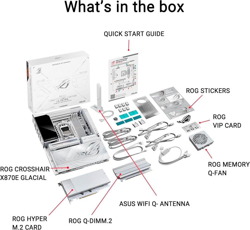 Mainboard ASUS ROG Crosshair X870E Glacial DDR5