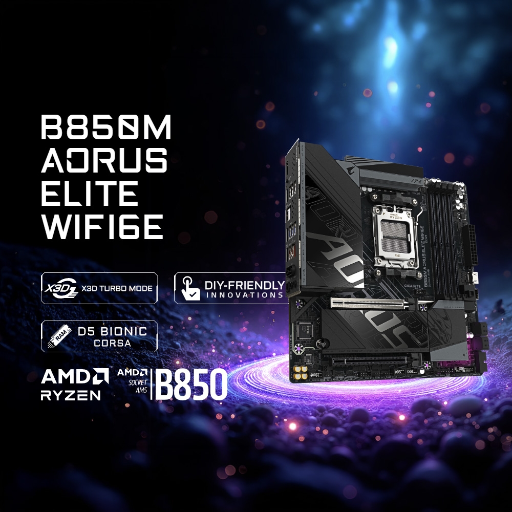 Mainboard Gigabyte B850M AORUS ELITE WIFI6E DDR5