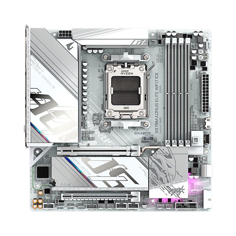 Mainboard Gigabyte X870M AORUS ELITE ICE WIFI DDR5