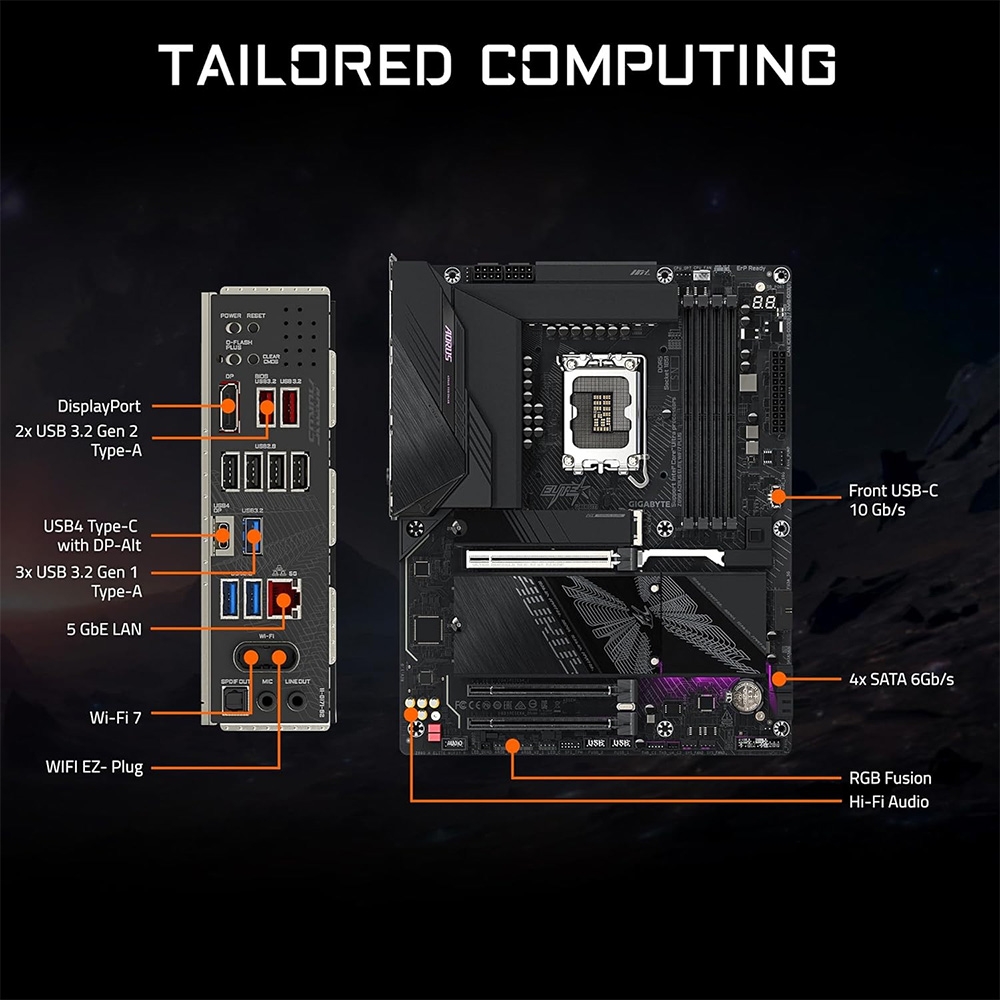 Mainboard Gigabyte Z890 AORUS ELITE WIFI7 PLUS DDR5