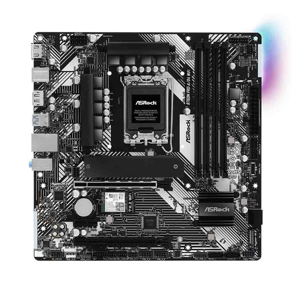 Mainboard PC ASRock B760M Pro-A/D4 WiFi