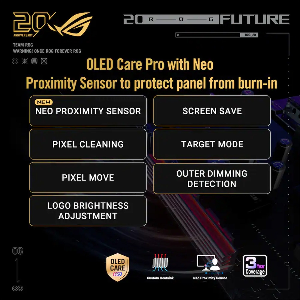 Màn hình 2K ASUS ROG Swift OLED PG27AQWP-G EDITION 20 OLED 27 Inch QHD 540Hz Dual Mode