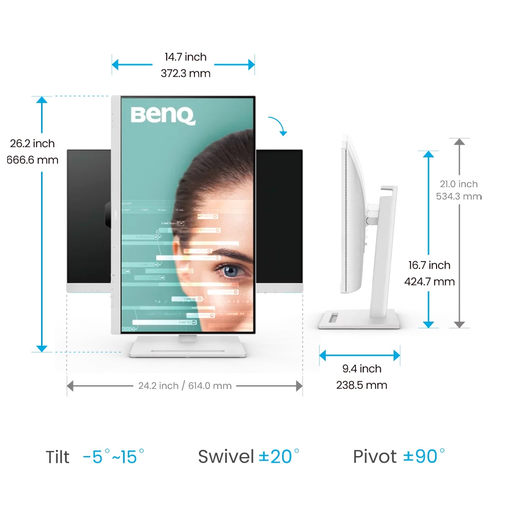 Màn hình 2K BenQ GW2790QT IPS 27 Inch QHD 75Hz USB-C Hub