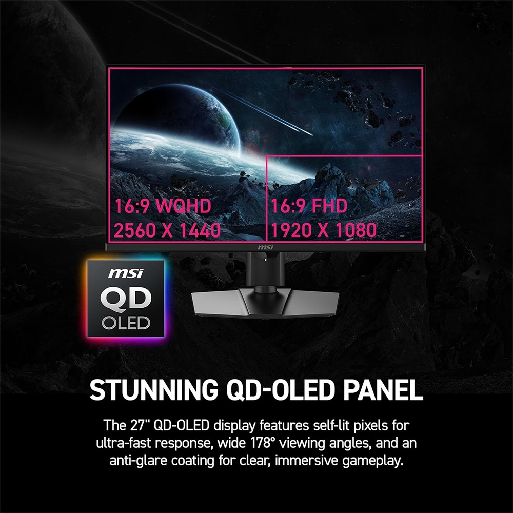 Màn hình 2K MSI MPG 271QR QD-OLED X50 26.5 Inch WQHD 500Hz HDR