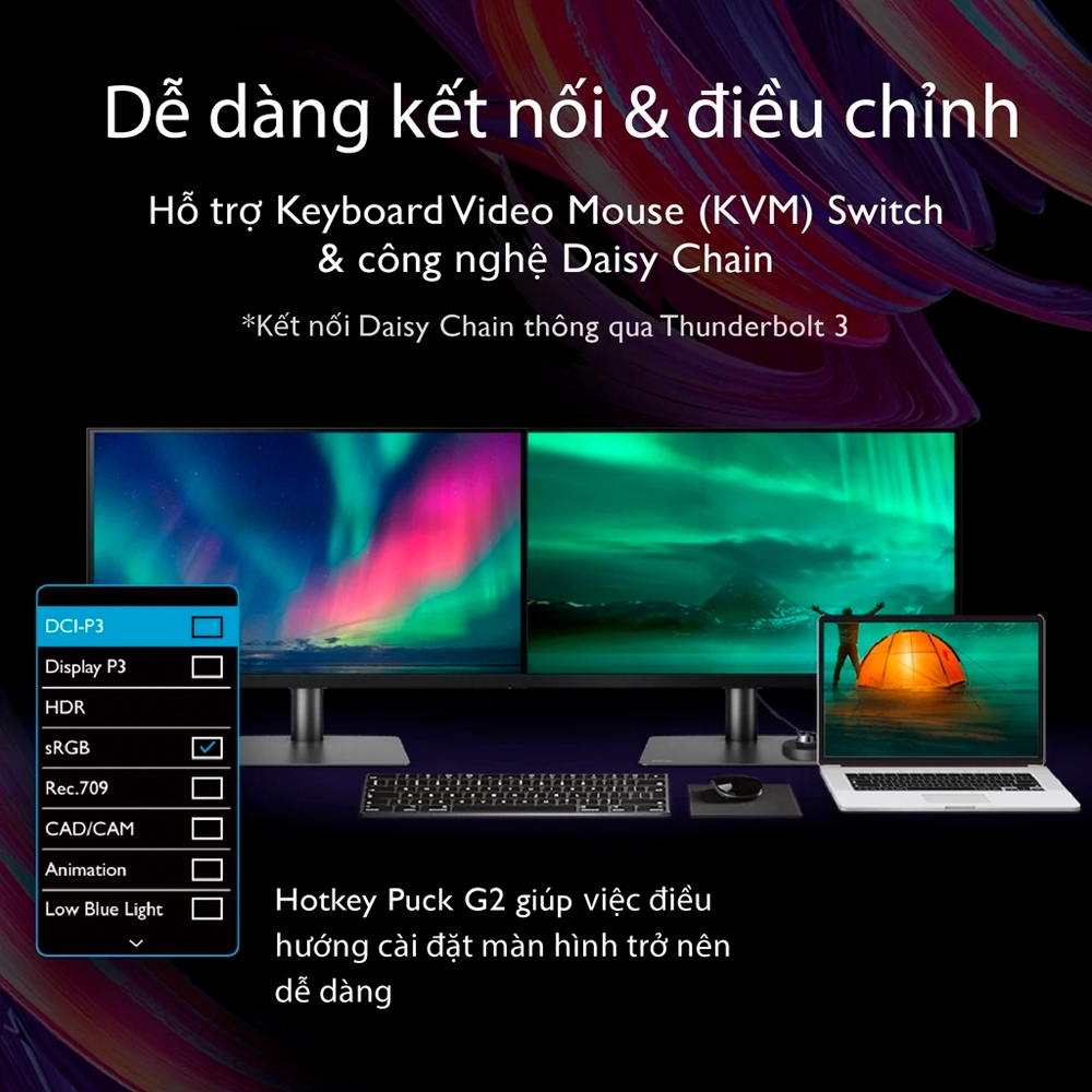Màn hình 4K BenQ PD2725U IPS 27 Inch UHD 60Hz HDR USB-C Hub