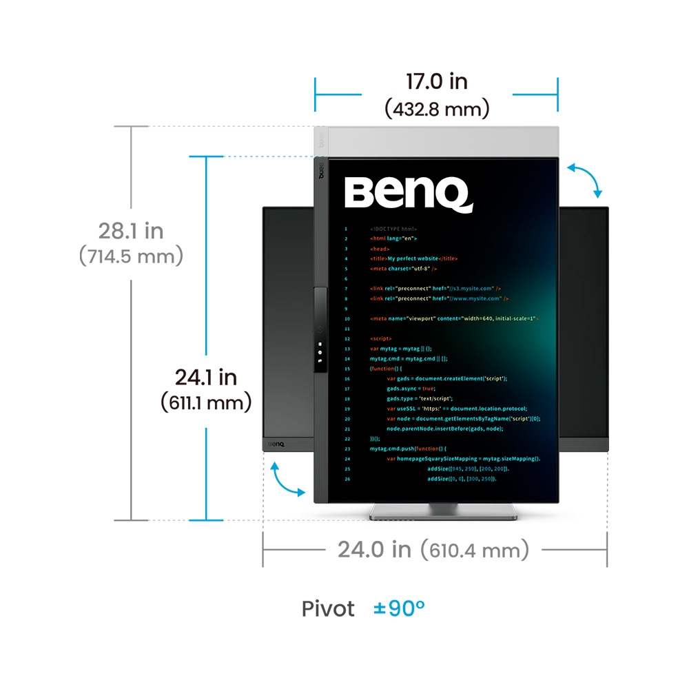 Màn hình 4K BenQ RD280UG IPS 28.2 Inch UHD+ Nano Matte 120Hz HDR USB-C Hub