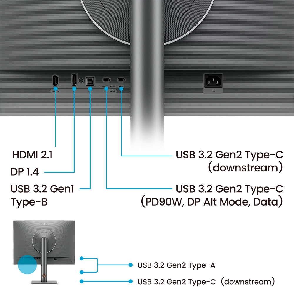 Màn hình 4K BenQ RD280UG IPS 28.2 Inch UHD+ Nano Matte 120Hz HDR USB-C Hub
