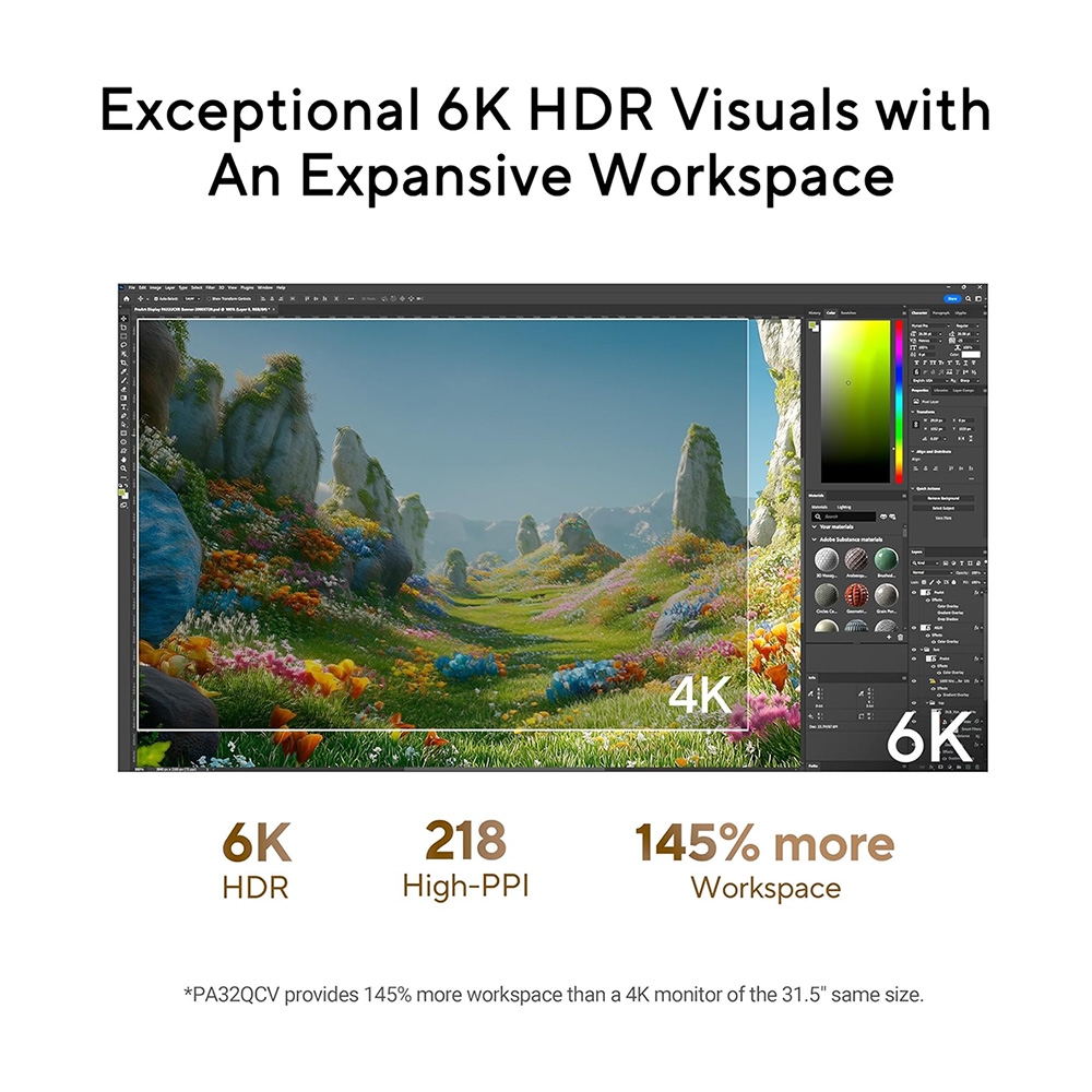 Màn hình 6K ASUS ProArt PA32QCV IPS 31.5 Inch 6K 60Hz HDR USB-C Hub
