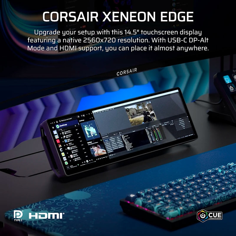 Màn hình cảm ứng Corsair XENEON EDGE LCD 14.5 inch UWHD 60Hz CC-9011306-WW