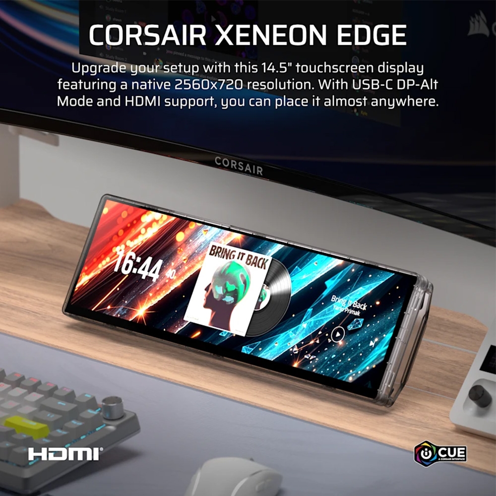Màn hình cảm ứng Corsair XENEON EDGE Crystal LCD 14.5 inch UWHD 60Hz CC-9011356-WW
