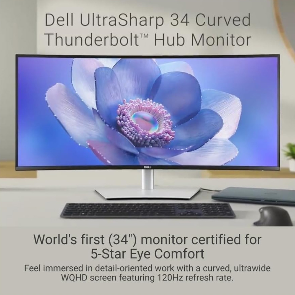 Màn hình cong 2K Dell UltraSharp 34 Inch IPS UWQHD 120 Hz USB-C Hub