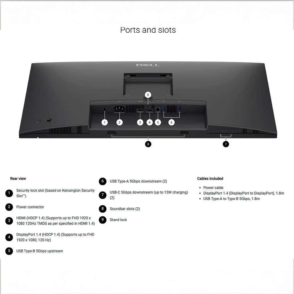 Màn hình Dell Pro P2726H IPS 27 Inch FHD 120Hz USB-C Hub