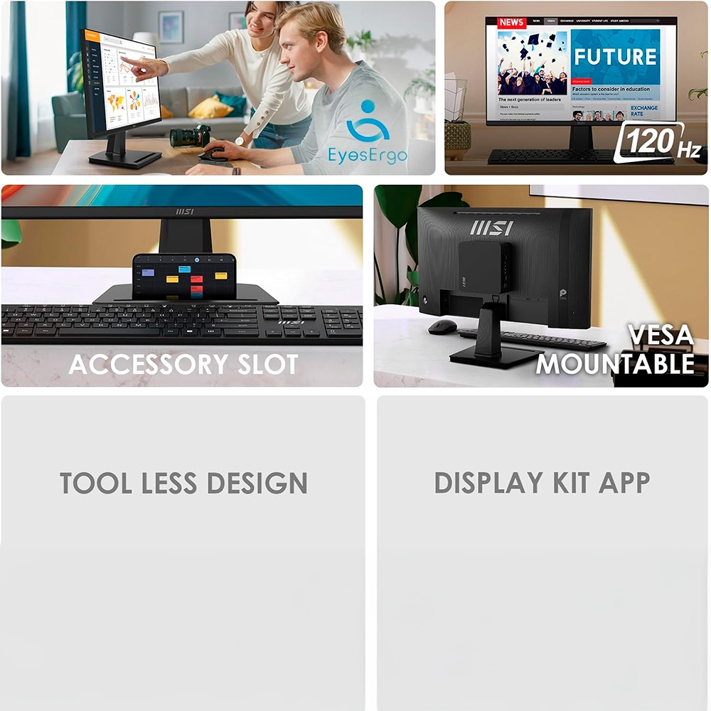 Màn hình MSI PRO MP225 E12VL VA 21.45 inch FHD 120Hz