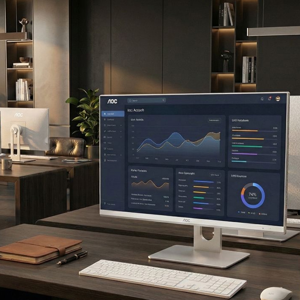 Máy tính All In One AOC A66 24 inch A24A66-1FW4T4G/74/N (i5-14400, iGPU, RAM 16GB, 512GB SSD, Win 11 Pro, Wireless Keyboard & Mouse)
