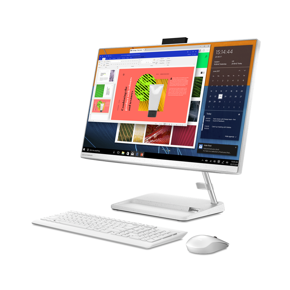 Máy tính All In One Lenovo IdeaCentre AIO 3 24ITL6 24 Inch IPS F0G000XFVN (i5-1135G7, Iris Xe Graphics, Ram 8GB, 256GB SSD, Windows 11 Home, Wireless Keyboard & Mouse)