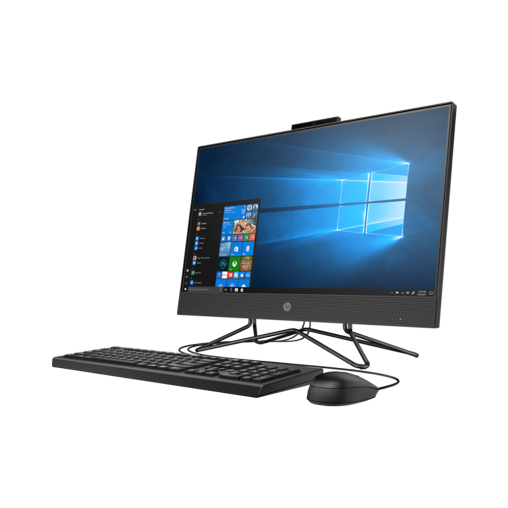 Máy tính All In One NonTouch HP 205 Pro G4 23.8 Inch IPS 31Y22PA (Ryzen 3 4300U, AMD Radeon Graphics, Ram 4GB, 256GB SSD, Windows 10 64-bit, Wireless Keyboard & Mouse)