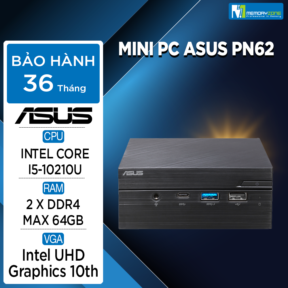 Máy tính Asus Mini PC PN62 PN62-BBMAING-5080MC