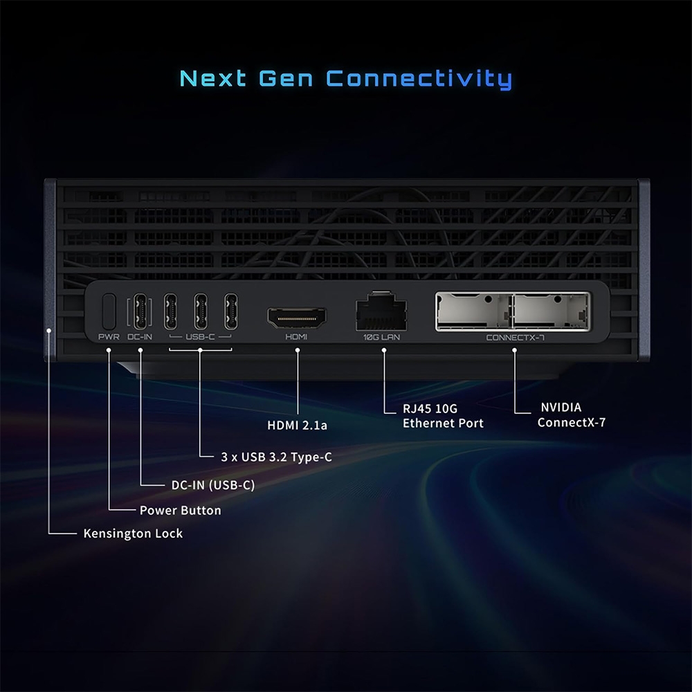 Máy tính Mini PC AI Gigabyte TOP ATOM ATAGB10-9003 (GB10 ARM V9.2-A, GB10 Grace Blackwell Graphics)