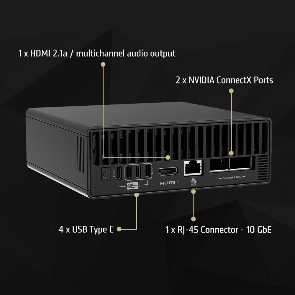 Máy tính Mini PC AI MSI EdgeXpert-51SVN 9S6-C9311-51S (GB10 ARM v9.2-A, GB10 Grace Blackwell Graphics)