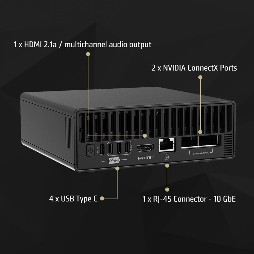 Máy tính Mini PC AI MSI EdgeXpert-55SVN 9S6-C9311-55S (GB10 ARM v9.2-A, GB10 Grace Blackwell Graphics)
