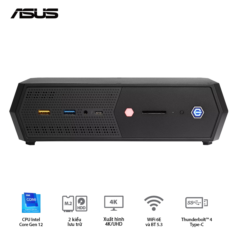 Máy tính Mini PC Asus NUC 12 Enthusiast Kit Serpent Canyon i7-12700H RNUC12SNKI72001