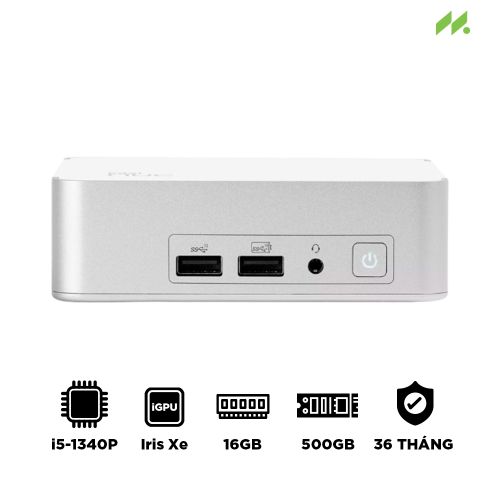 Máy tính Mini PC Asus NUC 13 Pro Desk Edition Arena Canyon i5-1340P RNUC13VYKI50006