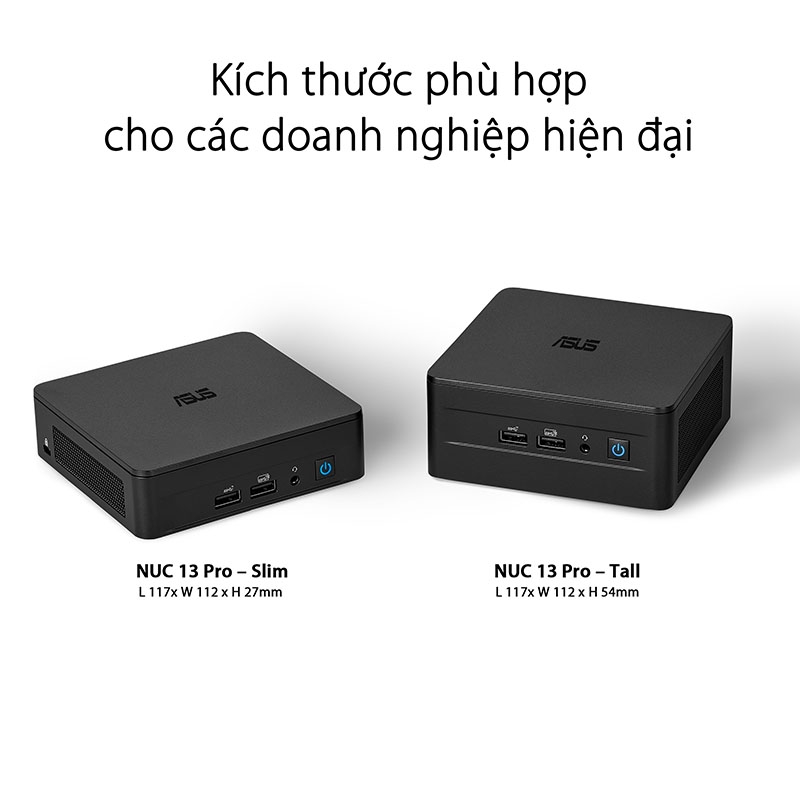 Máy tính Mini PC Asus NUC 13 Pro Tall RNUC13ANHH700000I (i7-13620H, Iris Xe Graphics)