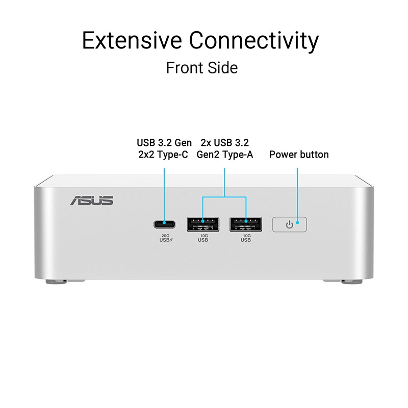 Máy tính Mini PC ASUS NUC 15 Pro Plus RNUC15CRSU500000I (Ultra 5 225H, Arc Graphics)