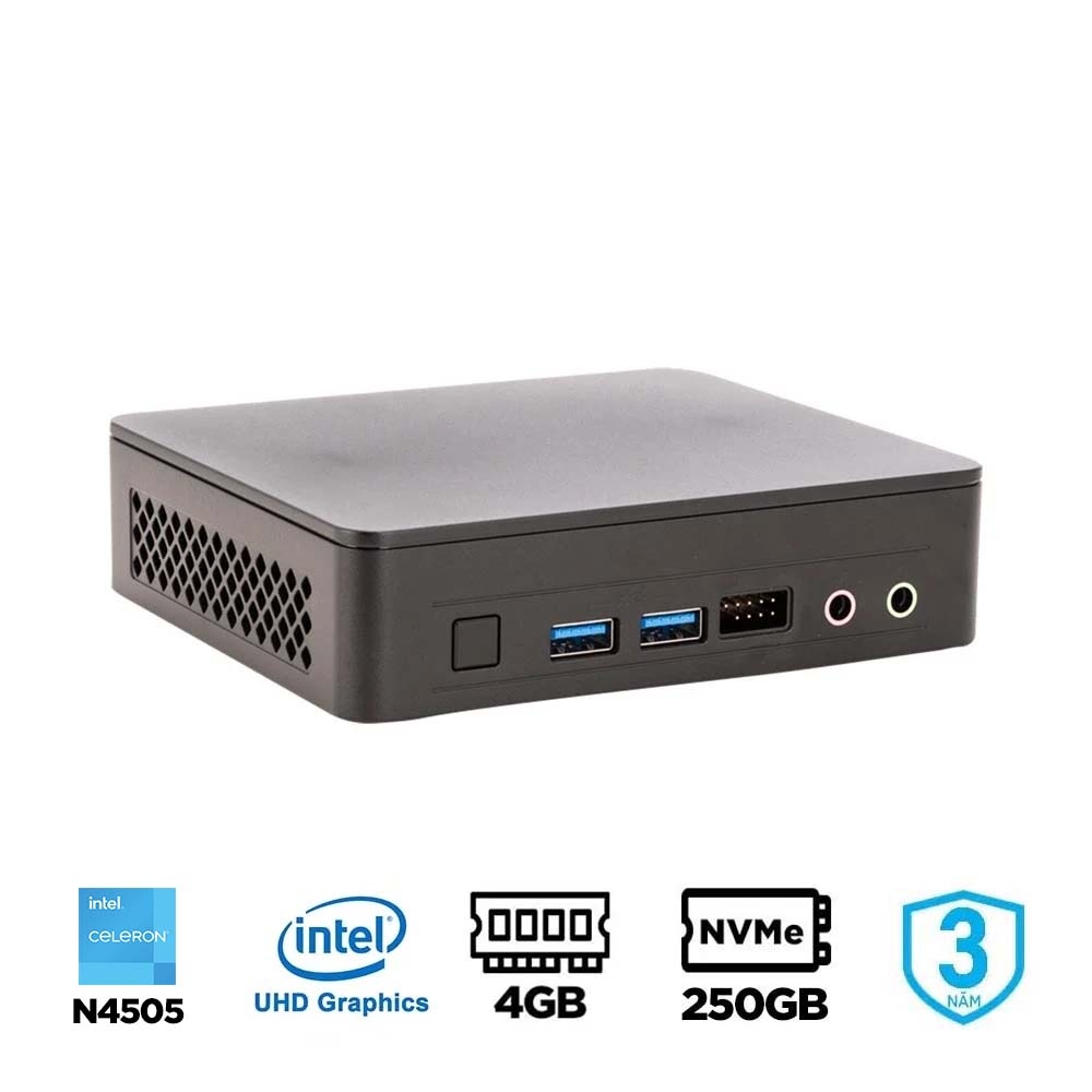 Máy tính Mini PC Intel NUC 11 Essential Kit Atlas Canyon Celeron N4505 MB-BNUC11ATKC20000