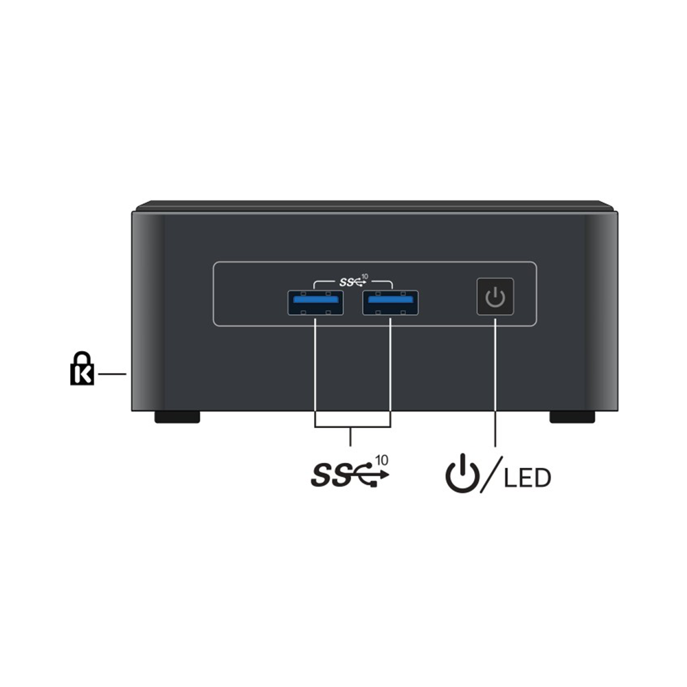 Máy tính Mini PC Intel NUC 11 Pro Tiger Canyon BNUC11TNHI50000