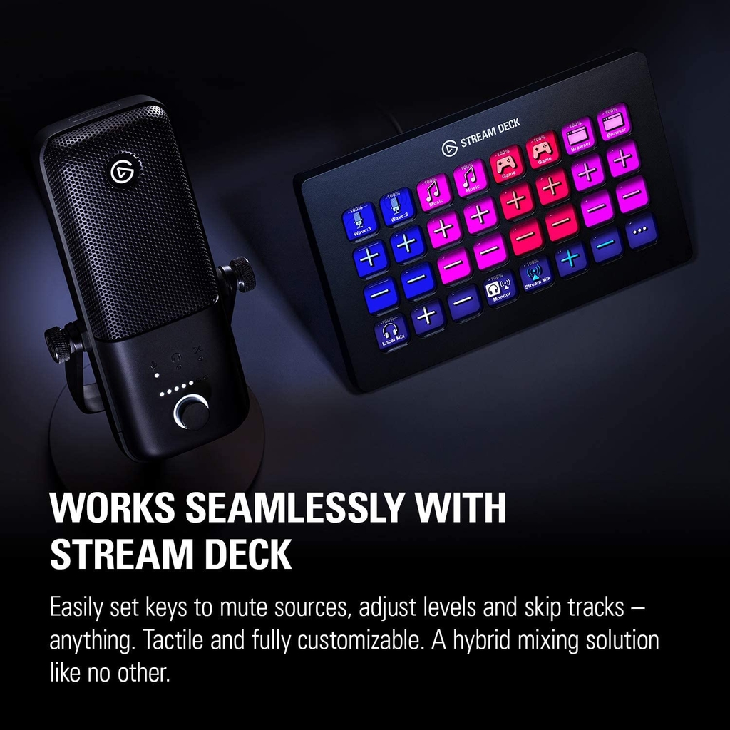 Thiết bị Stream Elgato Gaming Microphone Wave 3 10MAB9901